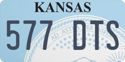 KS license plate 577DTS