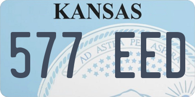 KS license plate 577EED