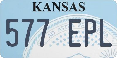 KS license plate 577EPL