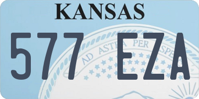 KS license plate 577EZA