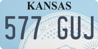 KS license plate 577GUJ