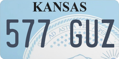 KS license plate 577GUZ