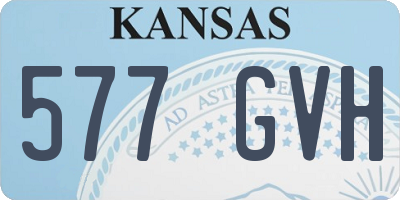 KS license plate 577GVH