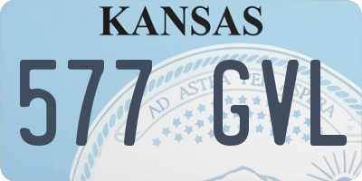 KS license plate 577GVL