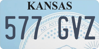 KS license plate 577GVZ