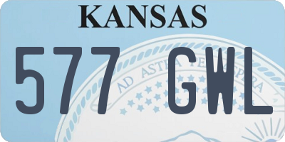 KS license plate 577GWL