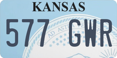 KS license plate 577GWR