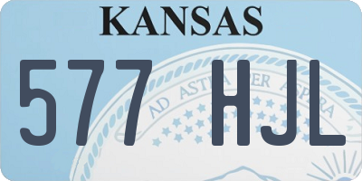 KS license plate 577HJL