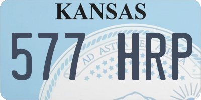 KS license plate 577HRP