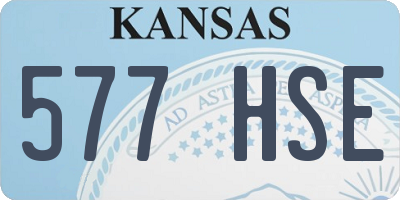 KS license plate 577HSE