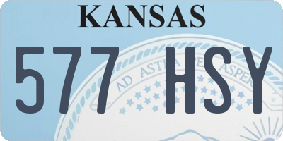 KS license plate 577HSY