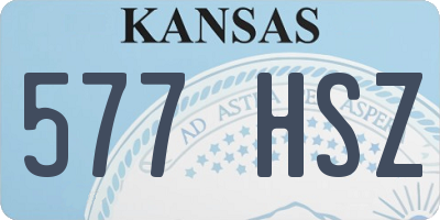 KS license plate 577HSZ