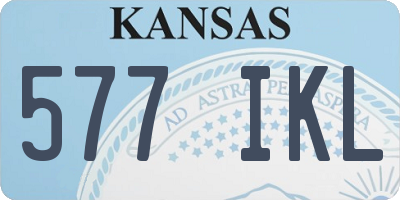 KS license plate 577IKL