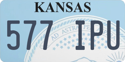 KS license plate 577IPU