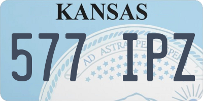 KS license plate 577IPZ
