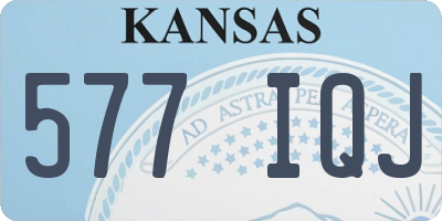 KS license plate 577IQJ