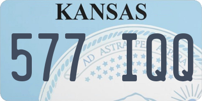 KS license plate 577IQQ