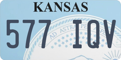KS license plate 577IQV