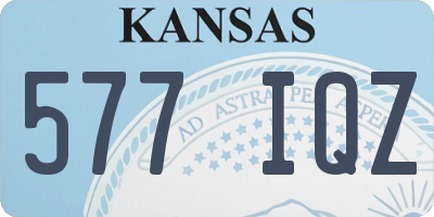 KS license plate 577IQZ