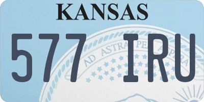 KS license plate 577IRU