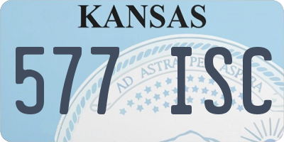 KS license plate 577ISC