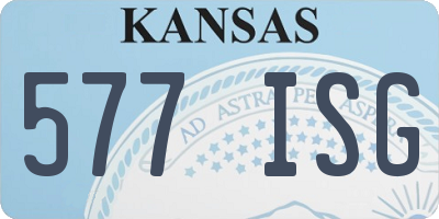 KS license plate 577ISG
