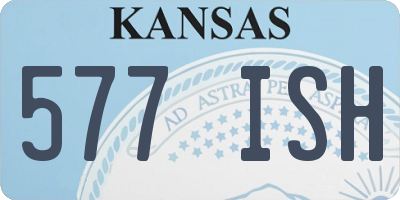KS license plate 577ISH
