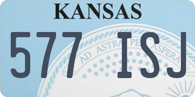 KS license plate 577ISJ