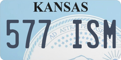 KS license plate 577ISM