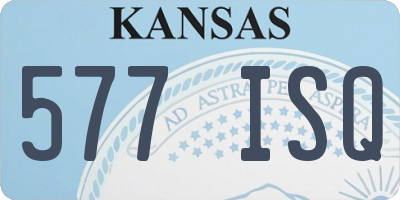 KS license plate 577ISQ