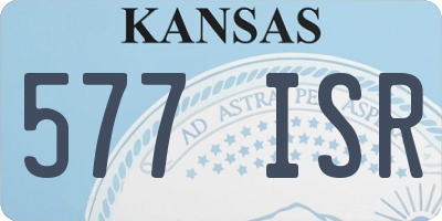 KS license plate 577ISR