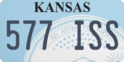 KS license plate 577ISS