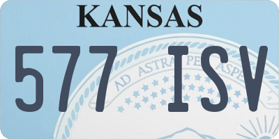 KS license plate 577ISV