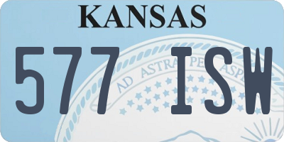 KS license plate 577ISW