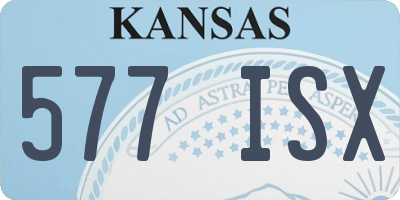 KS license plate 577ISX
