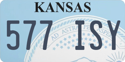 KS license plate 577ISY