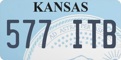 KS license plate 577ITB