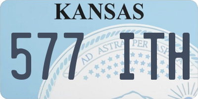 KS license plate 577ITH