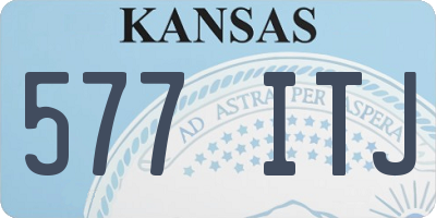 KS license plate 577ITJ
