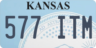 KS license plate 577ITM