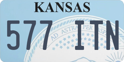 KS license plate 577ITN