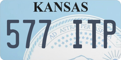 KS license plate 577ITP