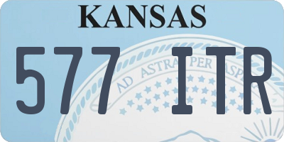 KS license plate 577ITR