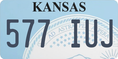 KS license plate 577IUJ