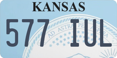 KS license plate 577IUL