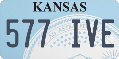 KS license plate 577IVE