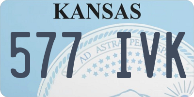 KS license plate 577IVK