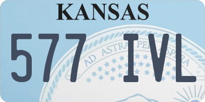 KS license plate 577IVL
