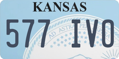 KS license plate 577IVO