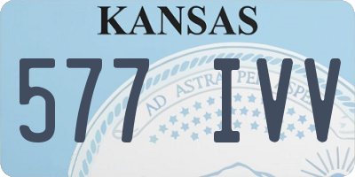KS license plate 577IVV